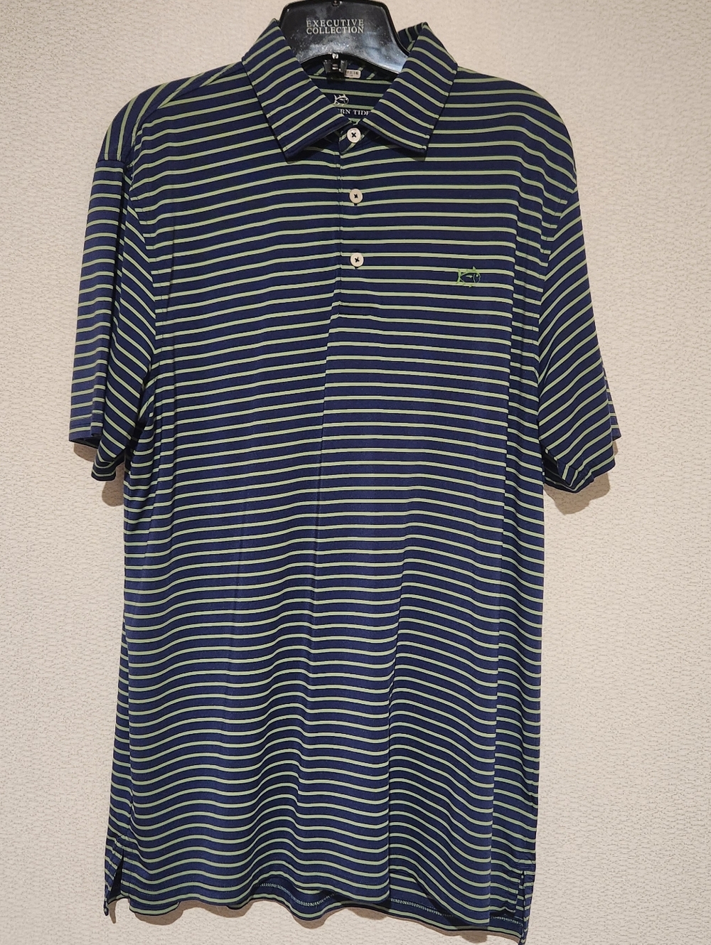 Southern Tide Mens Striped Polo Large Golf
